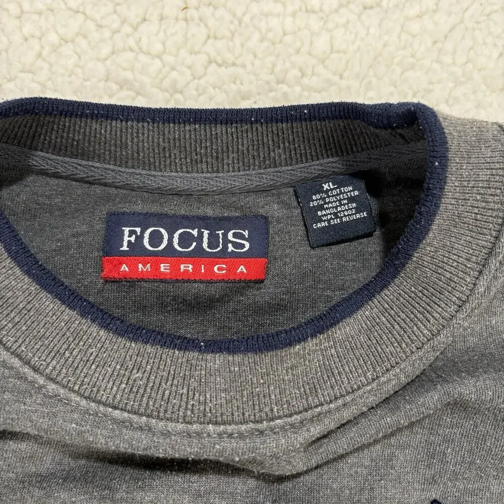 Vintage Golf World Tour‎ Mens XL Crewneck Embroidered Sweatshirt Focus America